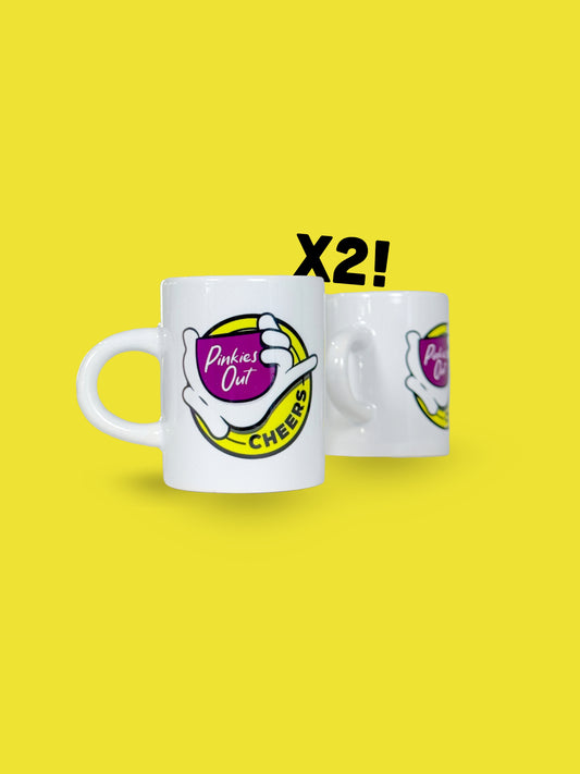 2pc - Pinkies Out Espresso Mug